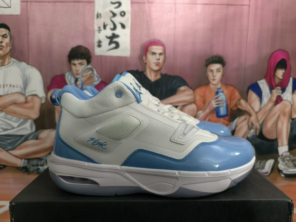 Jordan Flight Basketball Sneakers White and Blue