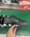 Nike Shox R4 Sneakers in Black and Silver