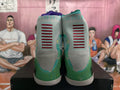 Nike Basketball Sneakers Green and Gray High-Top