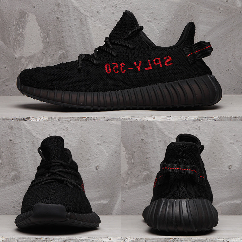Yeezy 350 V2 Black Knit Sneakers