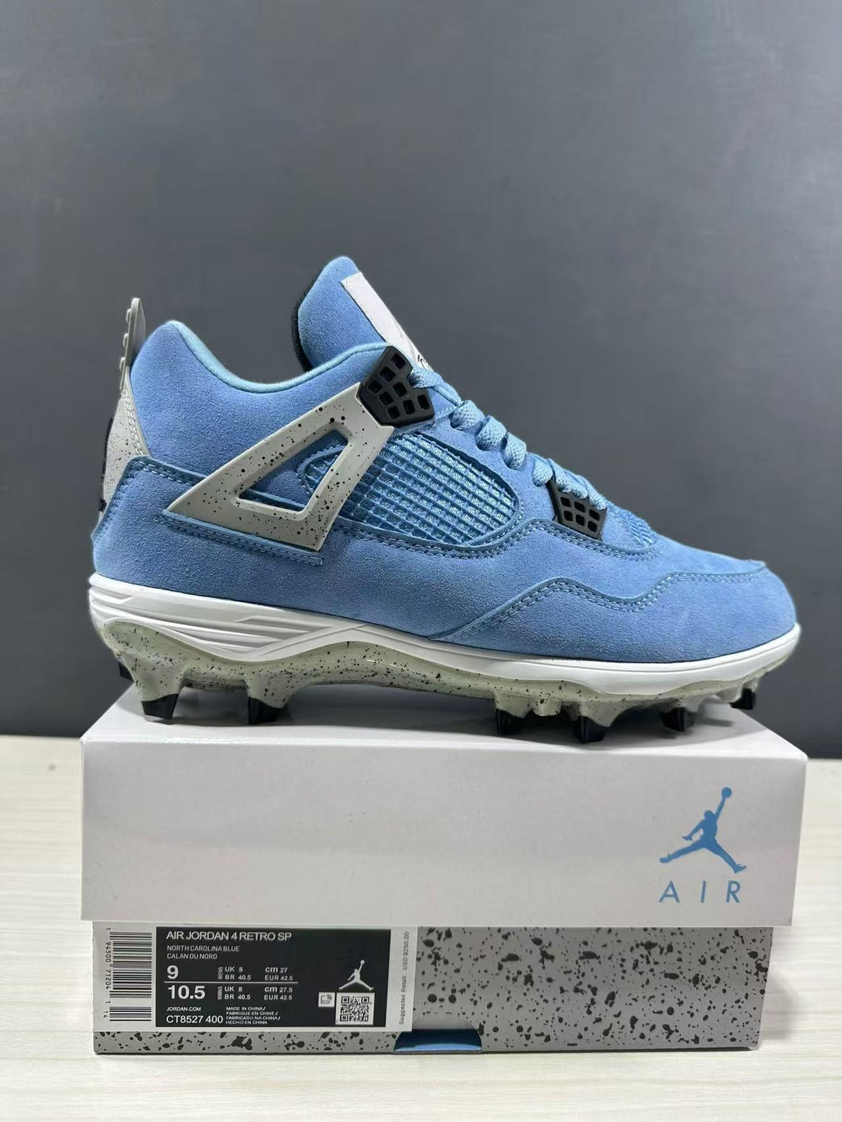 Jordan Air Jordan 4 University Blue Cleated Sneakers CT8572-400