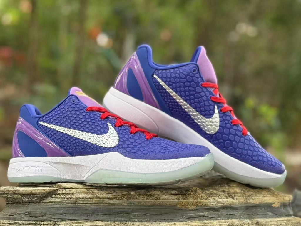 Nike Kobe 6 Tucker Basketball Sneakers Purple Blue