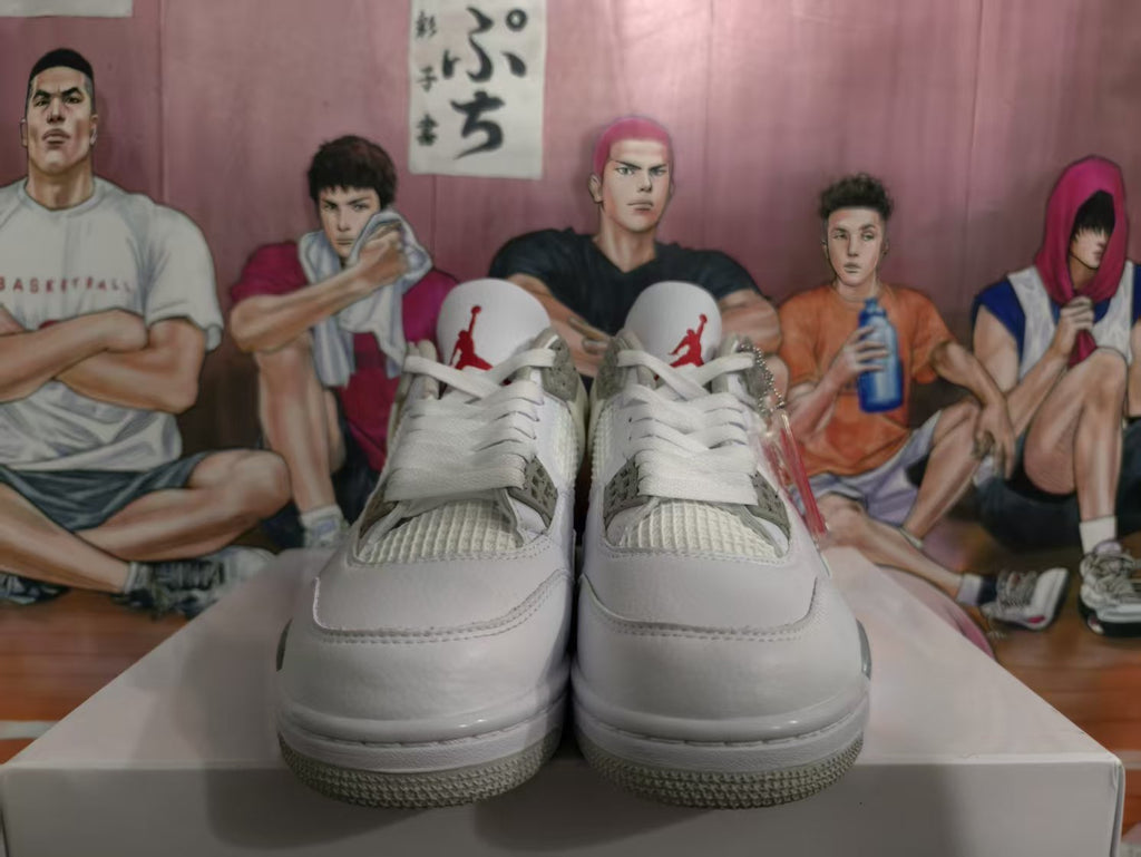 Jordan 4 Sneakers White Gray