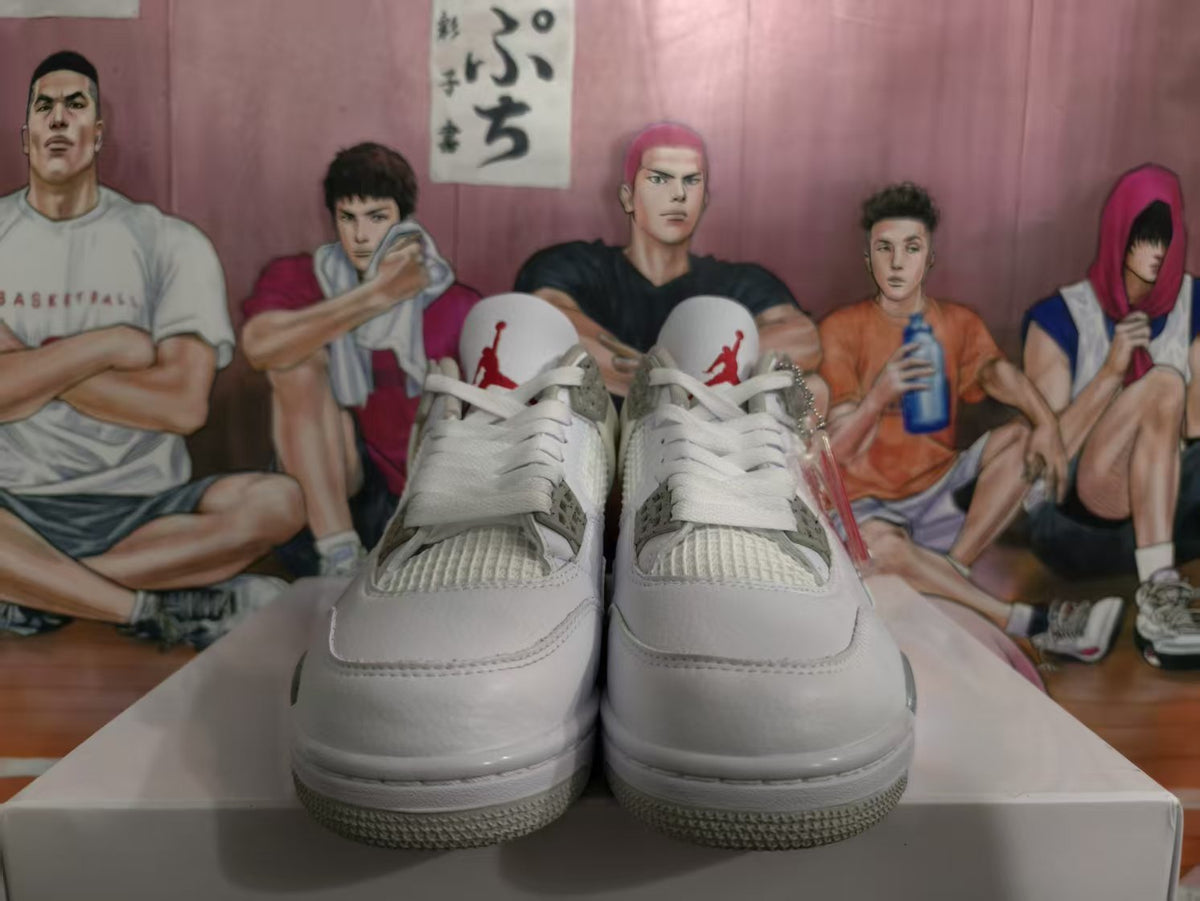 Jordan 4 Sneakers White Gray