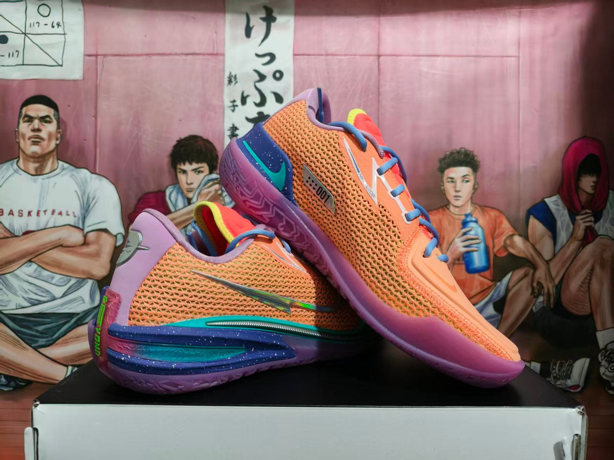 Nike Basketball Sneakers in Orange and Purple