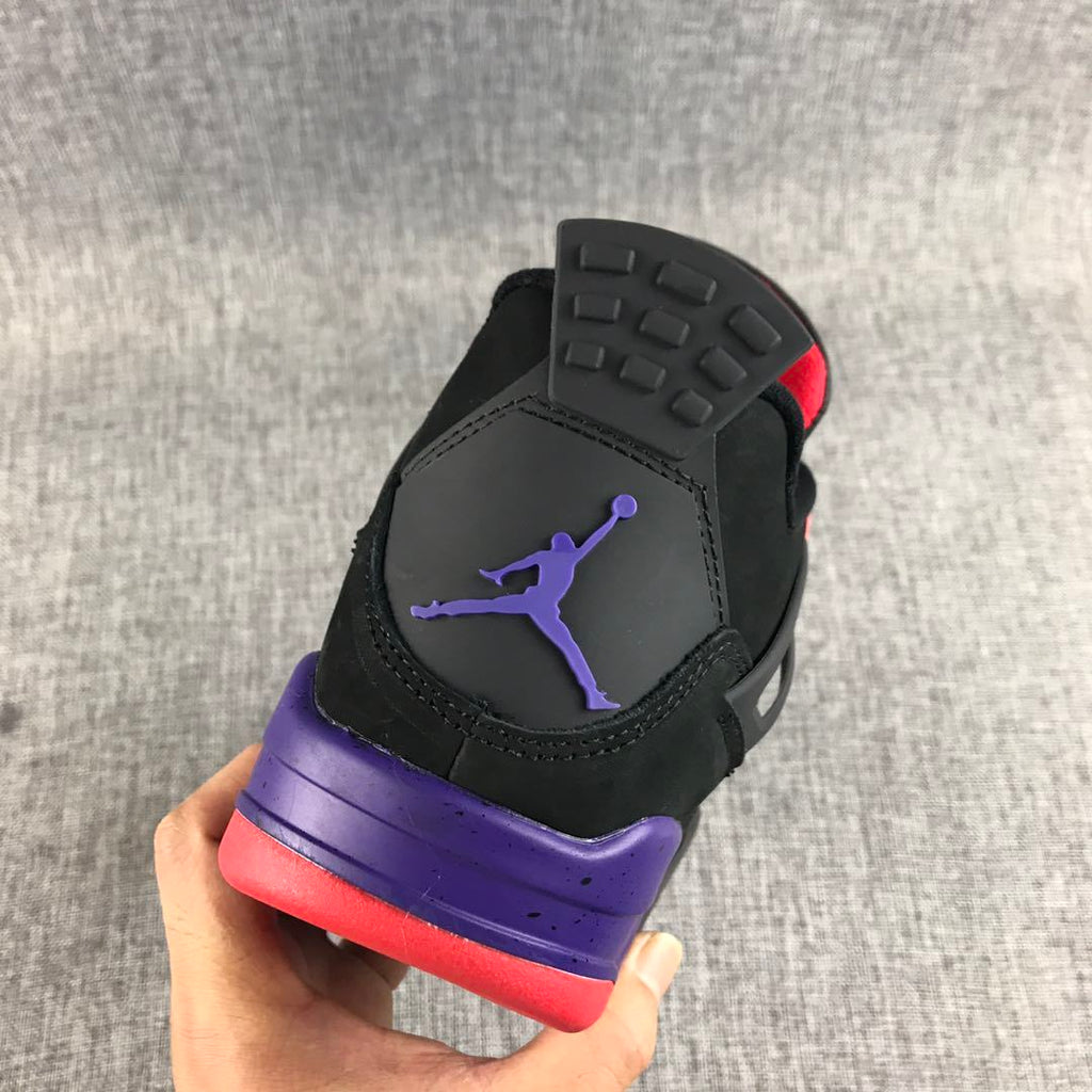 Jordan Air Jordan 4 Black Purple Red Sneakers