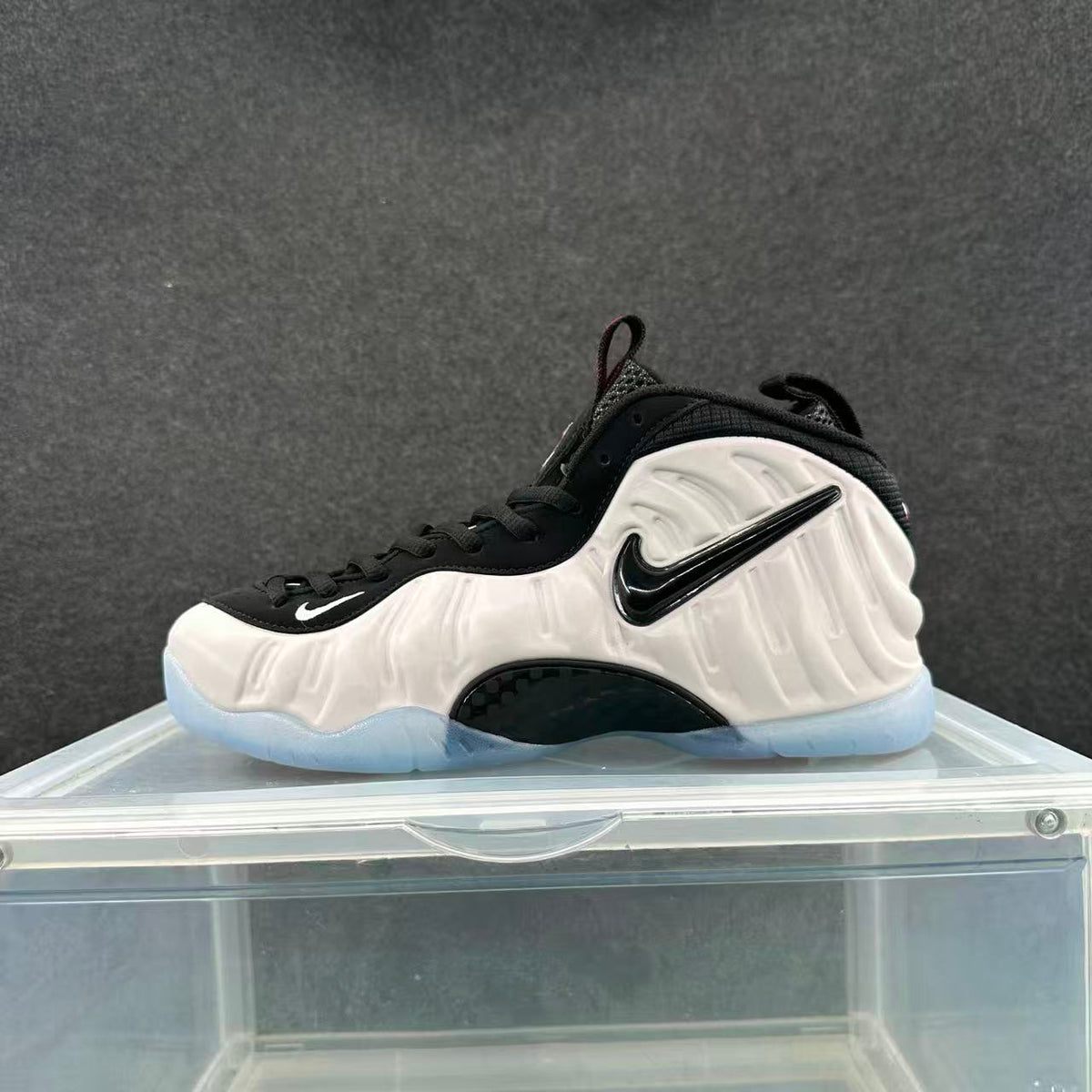 Nike Air Foamposite One White Black Basketball Shoes
