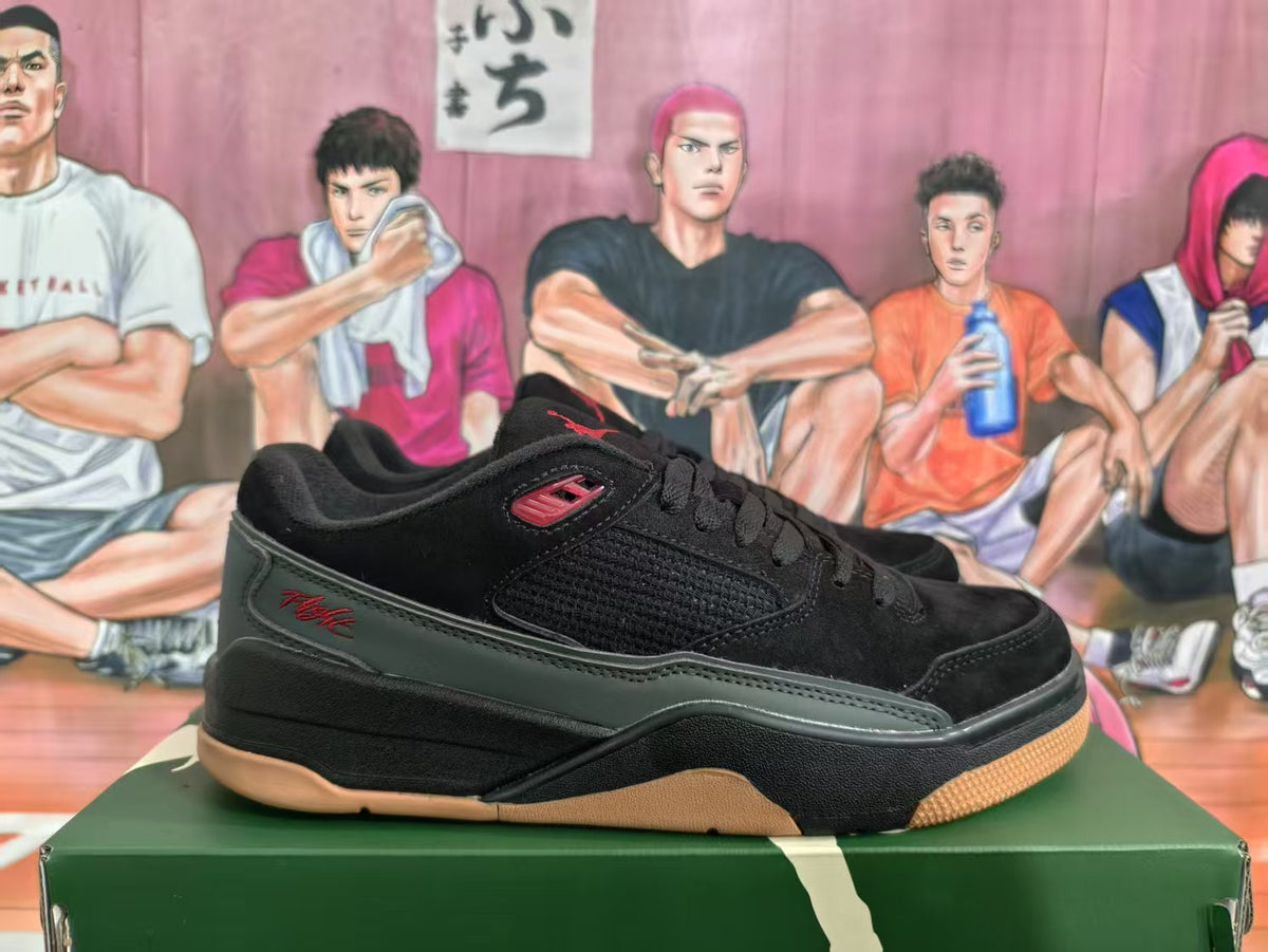 Jordan Black Green Low-Top Sneakers
