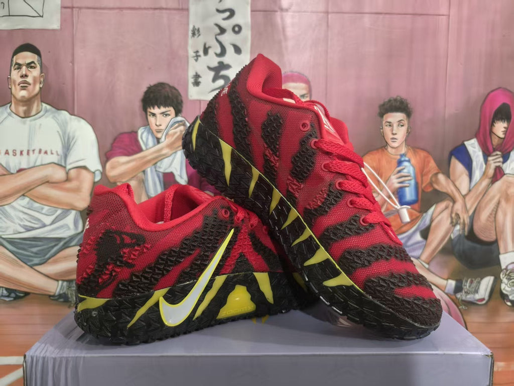 Nike Basketball Sneakers Red Yellow Black