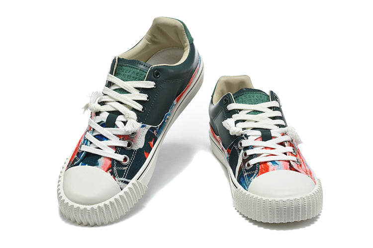 Maison Margiela Tabi Low-Top Sneakers with Graphic Panels