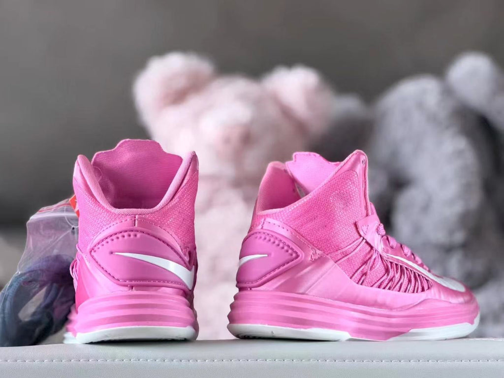 Nike LeBron 10 Pink Kids High-Top Basketball Shoes