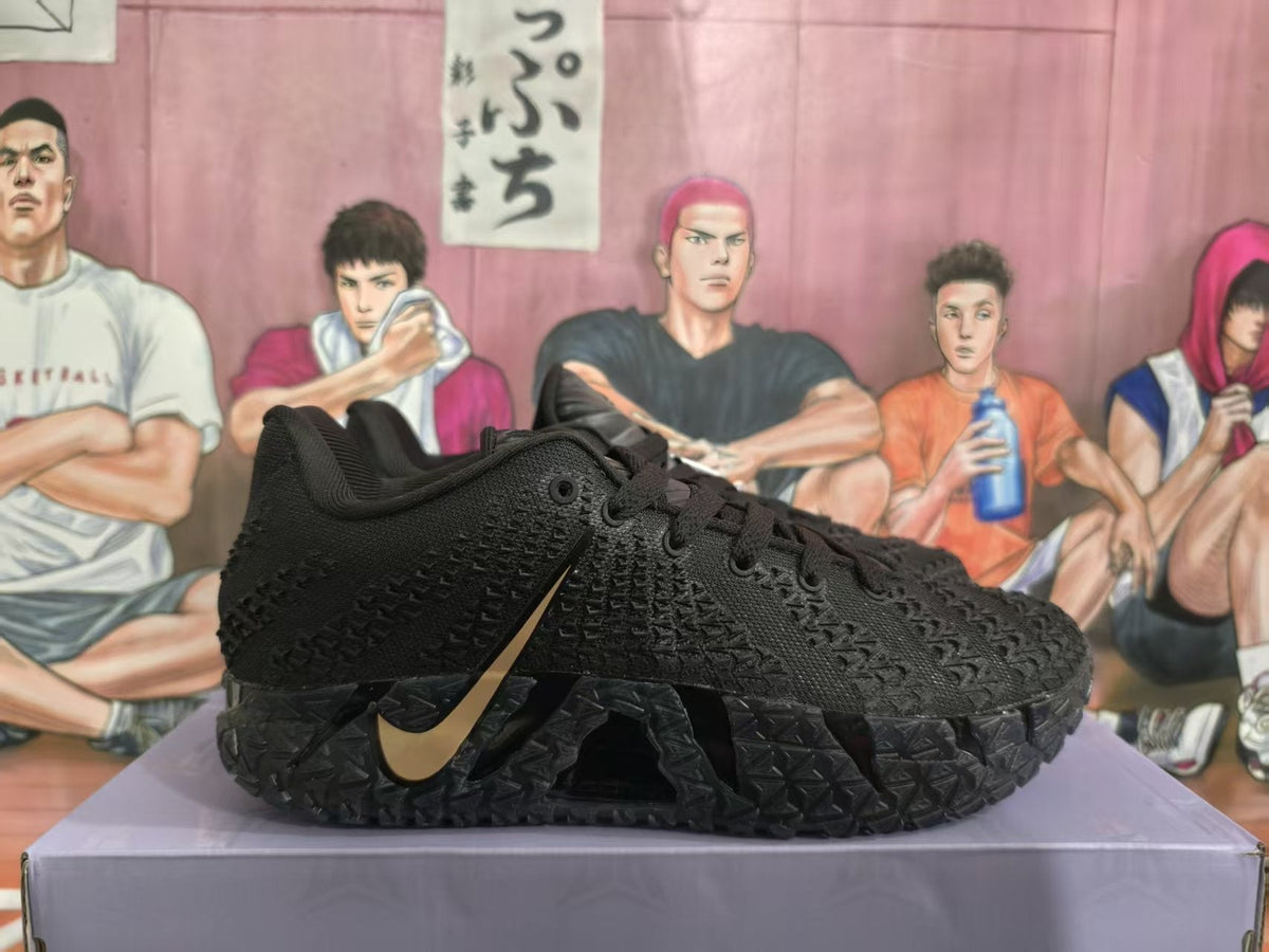 Nike Black and Gold Sneakers