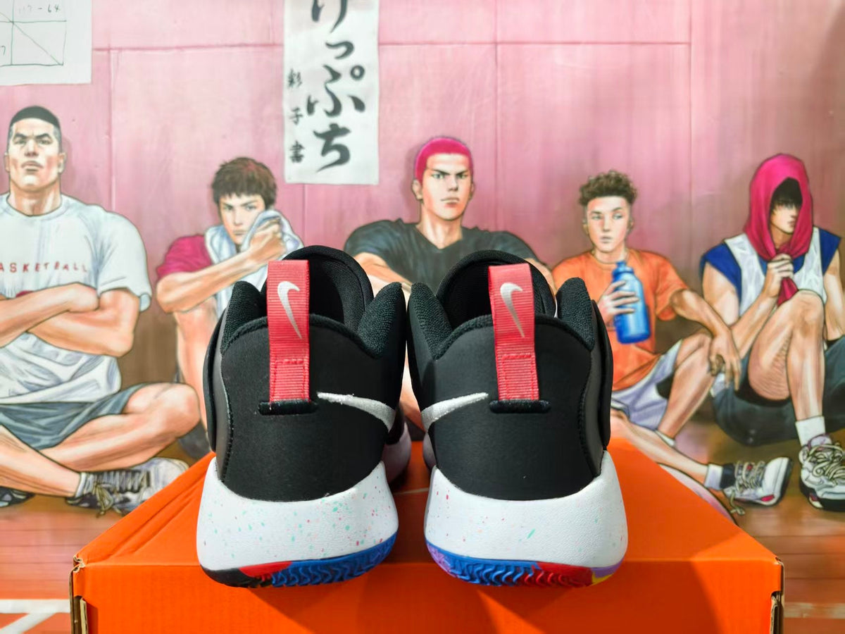 Nike Basketball Shoes Black Multicolor Speckled Sole
