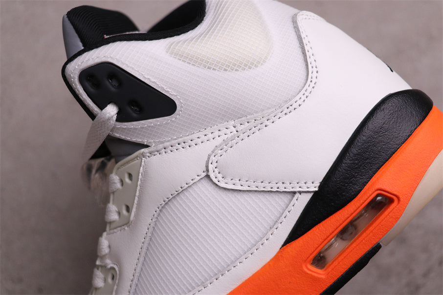 Jordan Air Jordan 5 Fire Red High-Top Sneakers White Black Orange DC1060-100