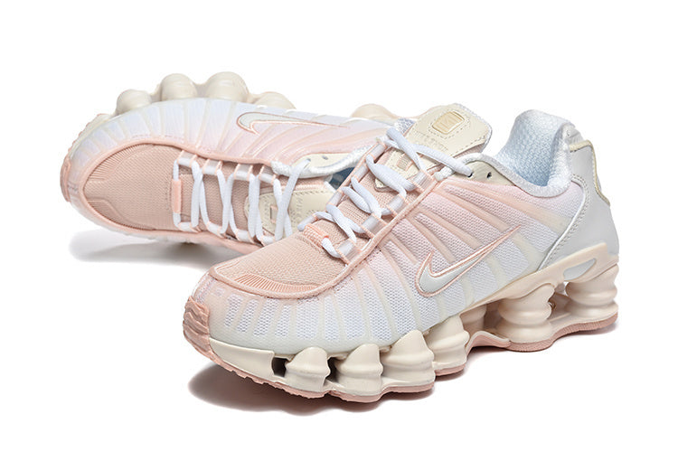 Nike Shox TL Sneakers in White and Pink