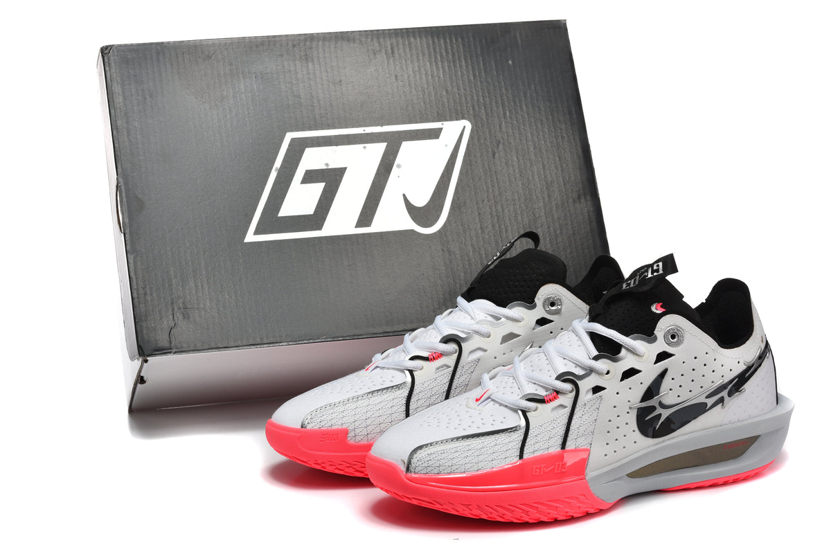 Nike GT Cut 3 Basketball Shoes White Red HQ3454-190