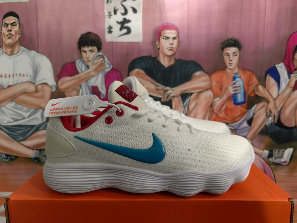 Nike Dragon Year Basketball Sneakers White Blue Red