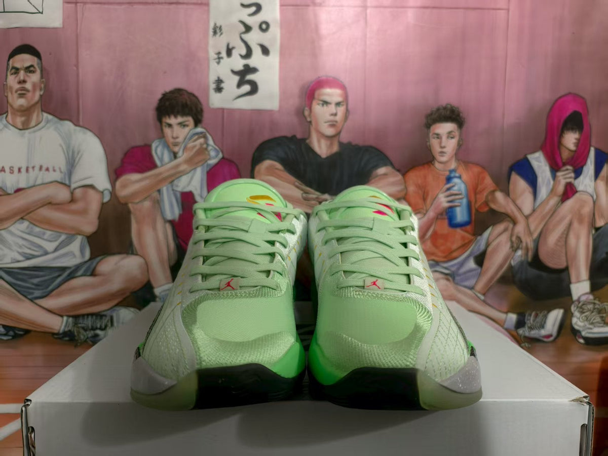 Jordan Basketball Sneakers White Green