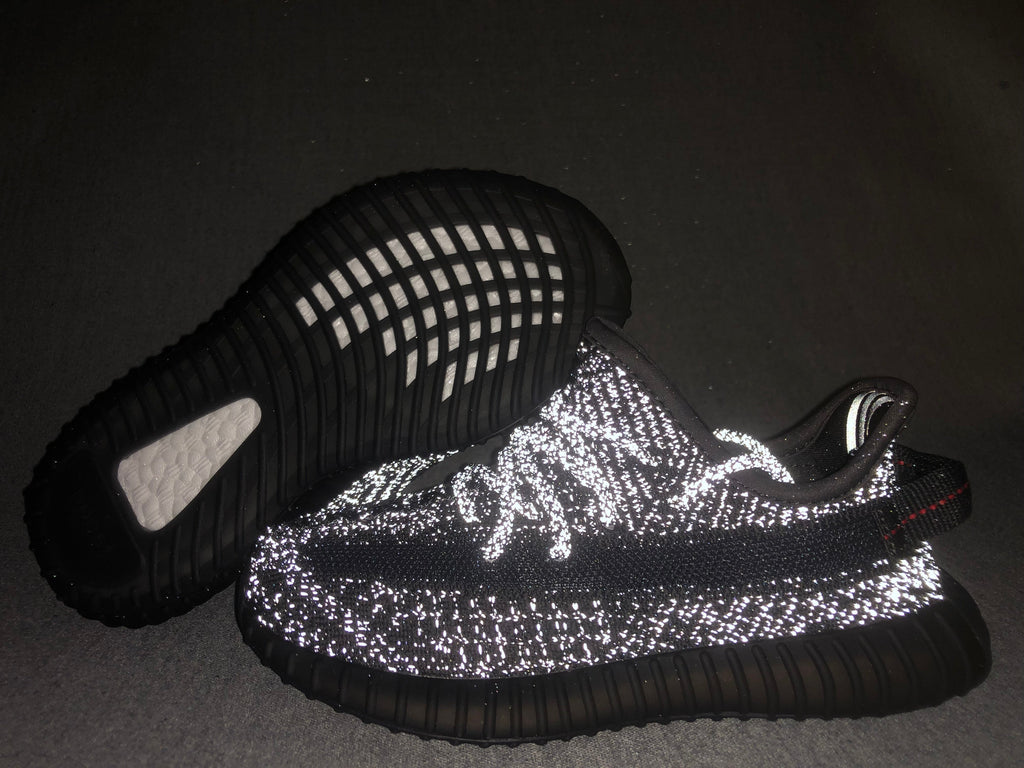 adidas Yeezy 350 V2 Kids Sneakers Black Reflective