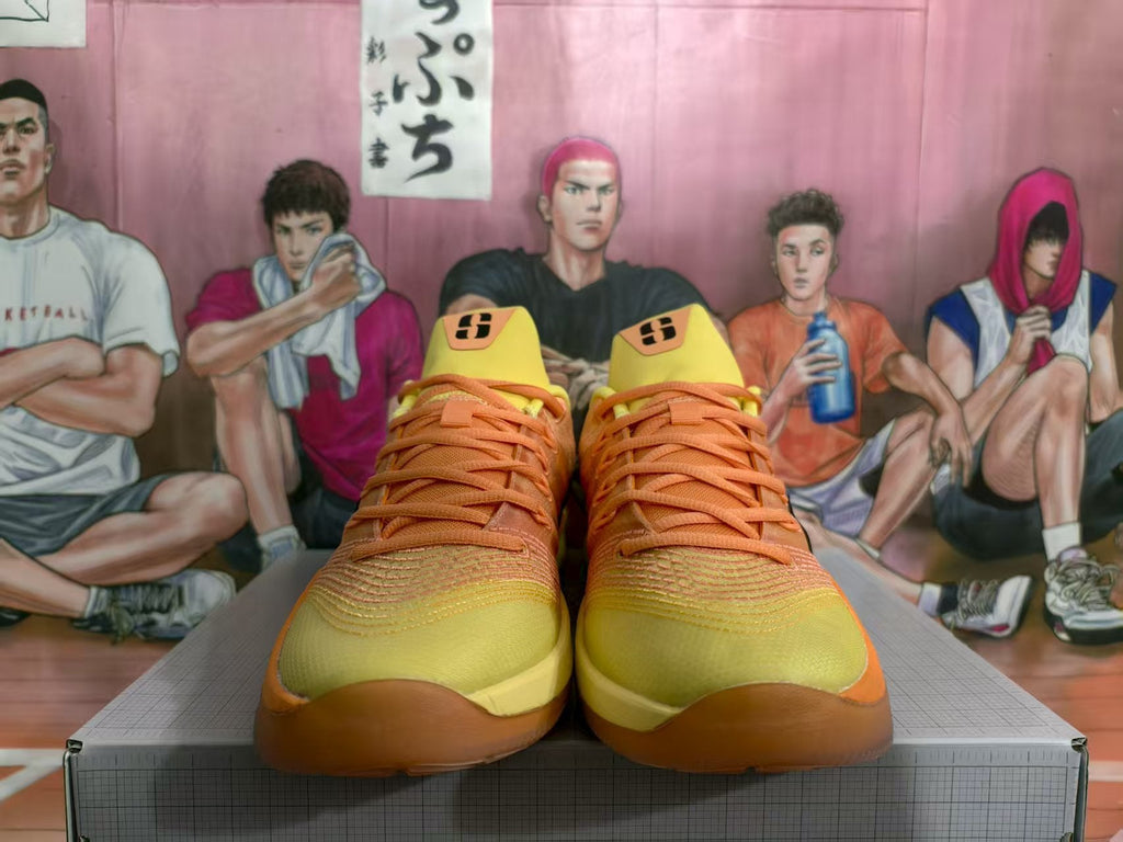 Nike Basketball Sneakers Orange Yellow