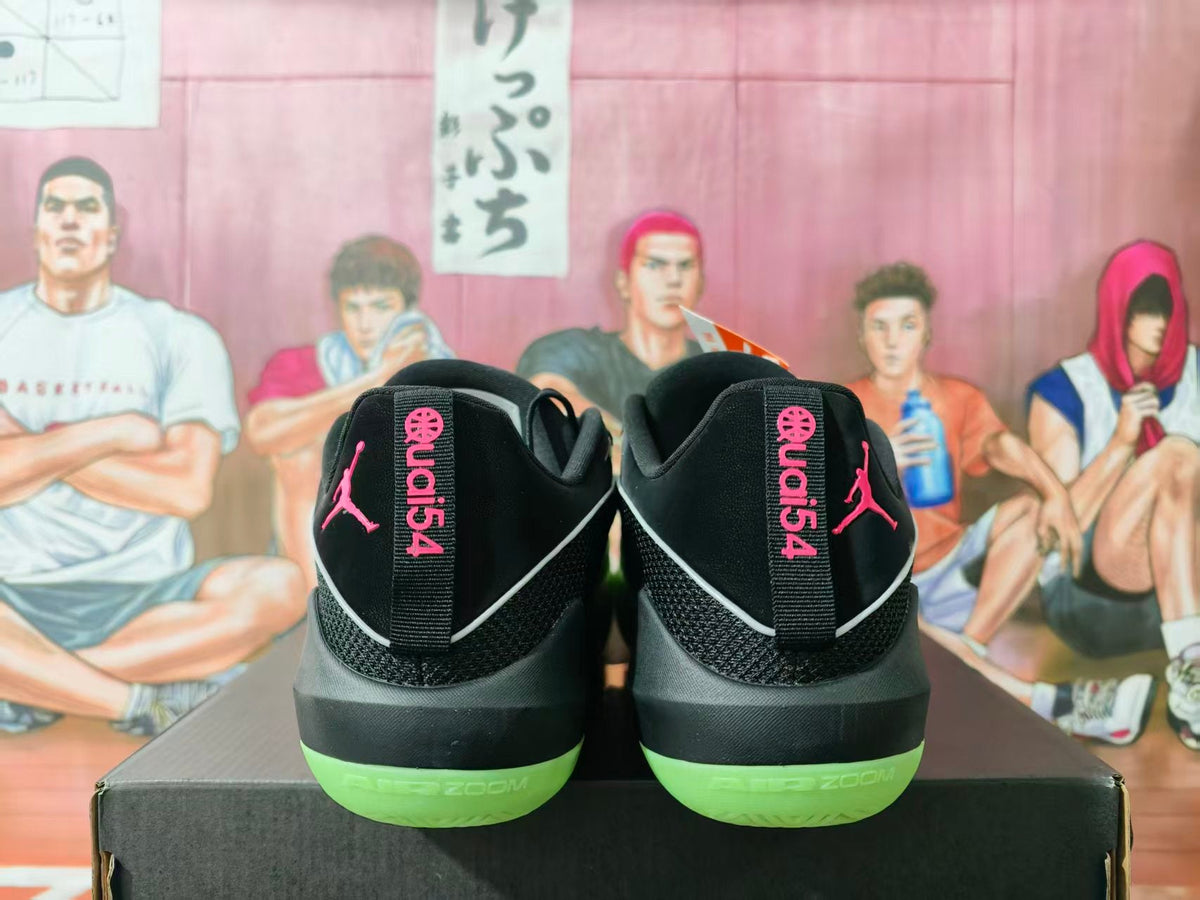 Jordan Luka 1 Basketball Shoes Black and Volt Green