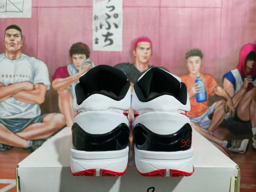 Nike Kobe Basketball Sneakers White Black Red