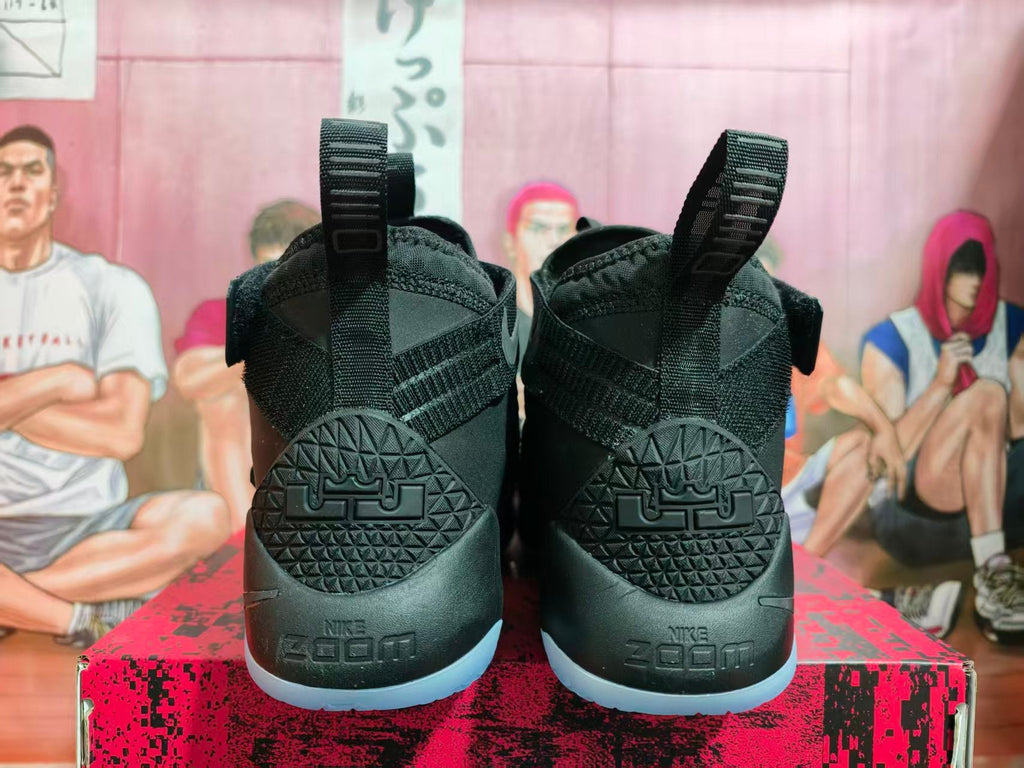 Nike LeBron Soldier 11 Black High-Top Basketball Shoes