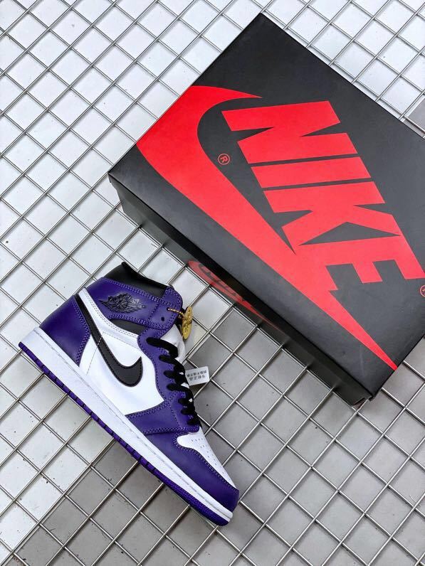 Nike Air Jordan 1 High OG Court Purple Sneakers 555088-500