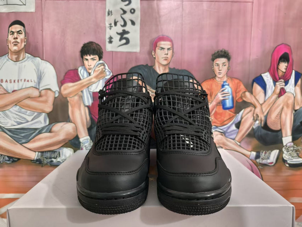 Black Basketball-Style Sneakers