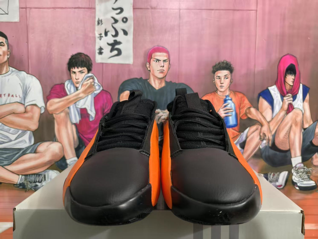 Black and Orange Sneakers
