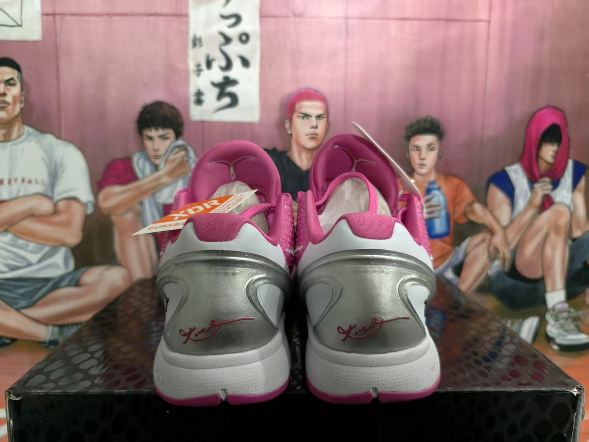 Nike Kobe Basketball Sneakers Pink and White