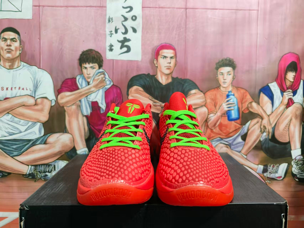 Nike Kobe 6 Reverse Grinch Basketball Shoes