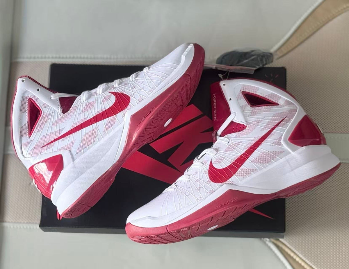 Nike Kobe 7 Basketball Shoes White and Red HD2010