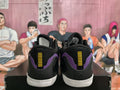 Nike Black Purple Yellow Basketball Sneakers