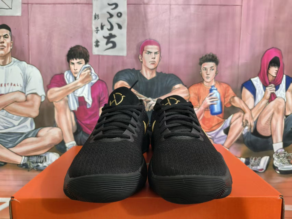 Nike Black and Gold Sneakers