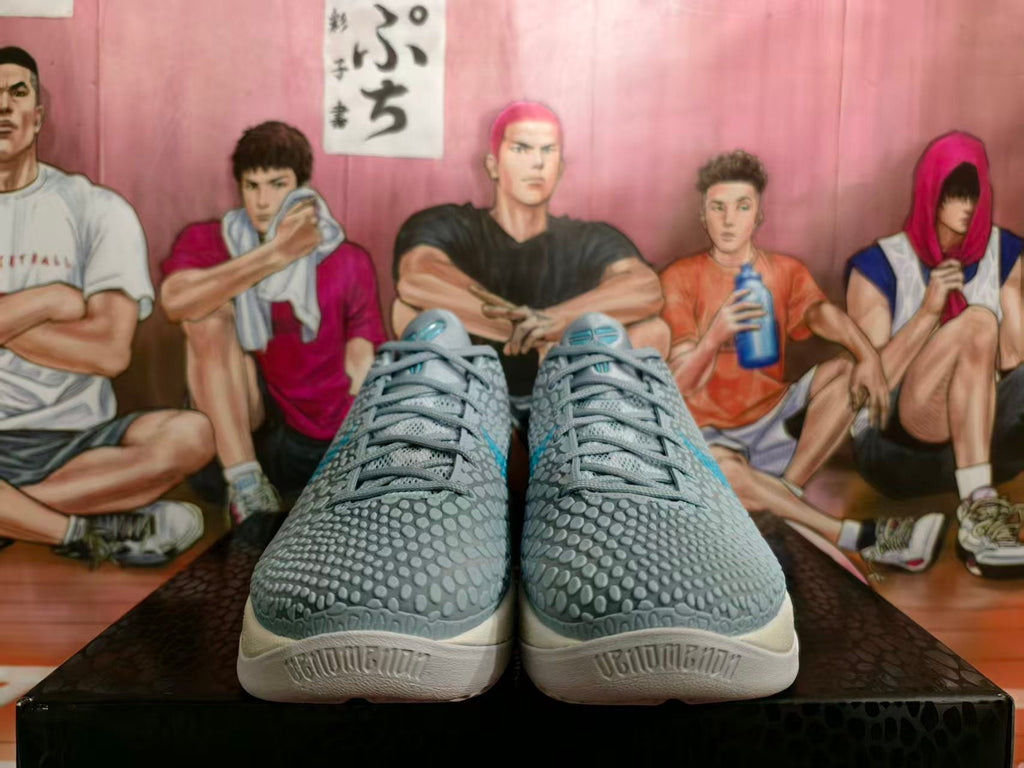 Nike Zoom Kobe 6 PE Basketball Shoes in Grey and Blue
