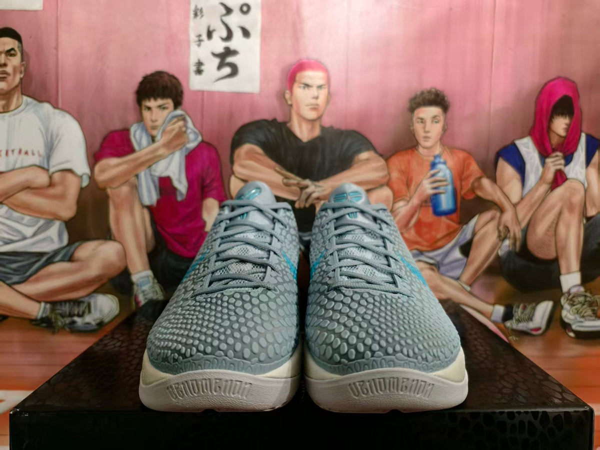 Nike Zoom Kobe 6 PE Basketball Shoes in Grey and Blue