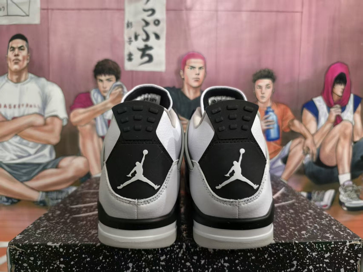 Jordan 4 White Black Sneakers