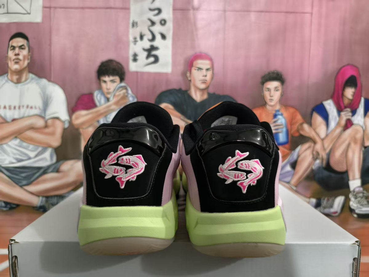 Jordan Basketball Sneakers Black, Pink and Lime