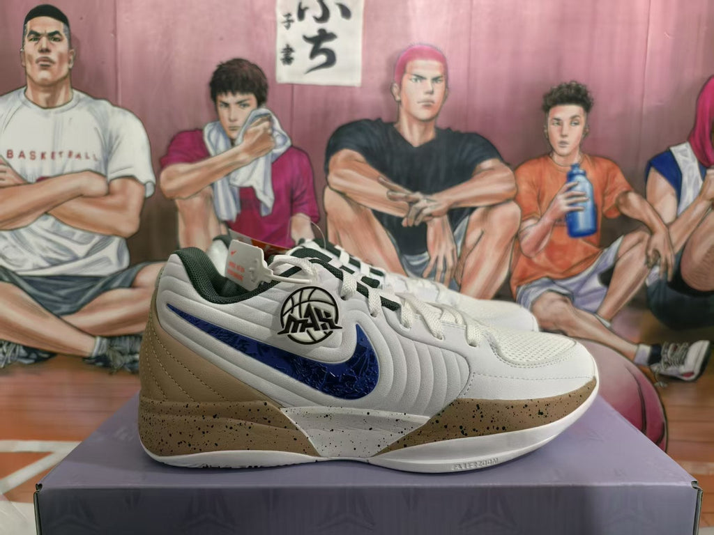 Nike 12·AM Basketball Sneakers White Blue Tan