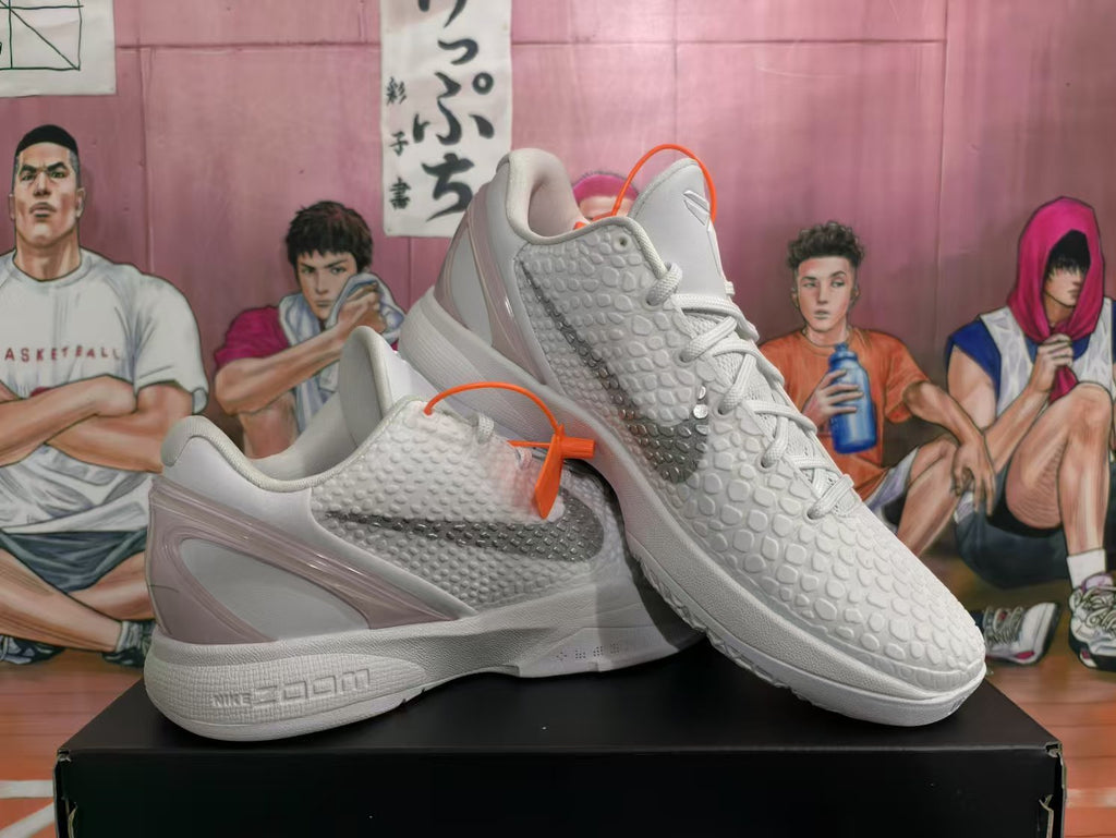 Nike Kobe Basketball Sneakers White Silver