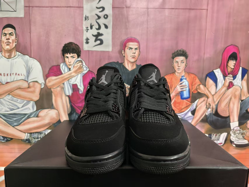 Jordan 4 Black Cat Basketball Sneakers