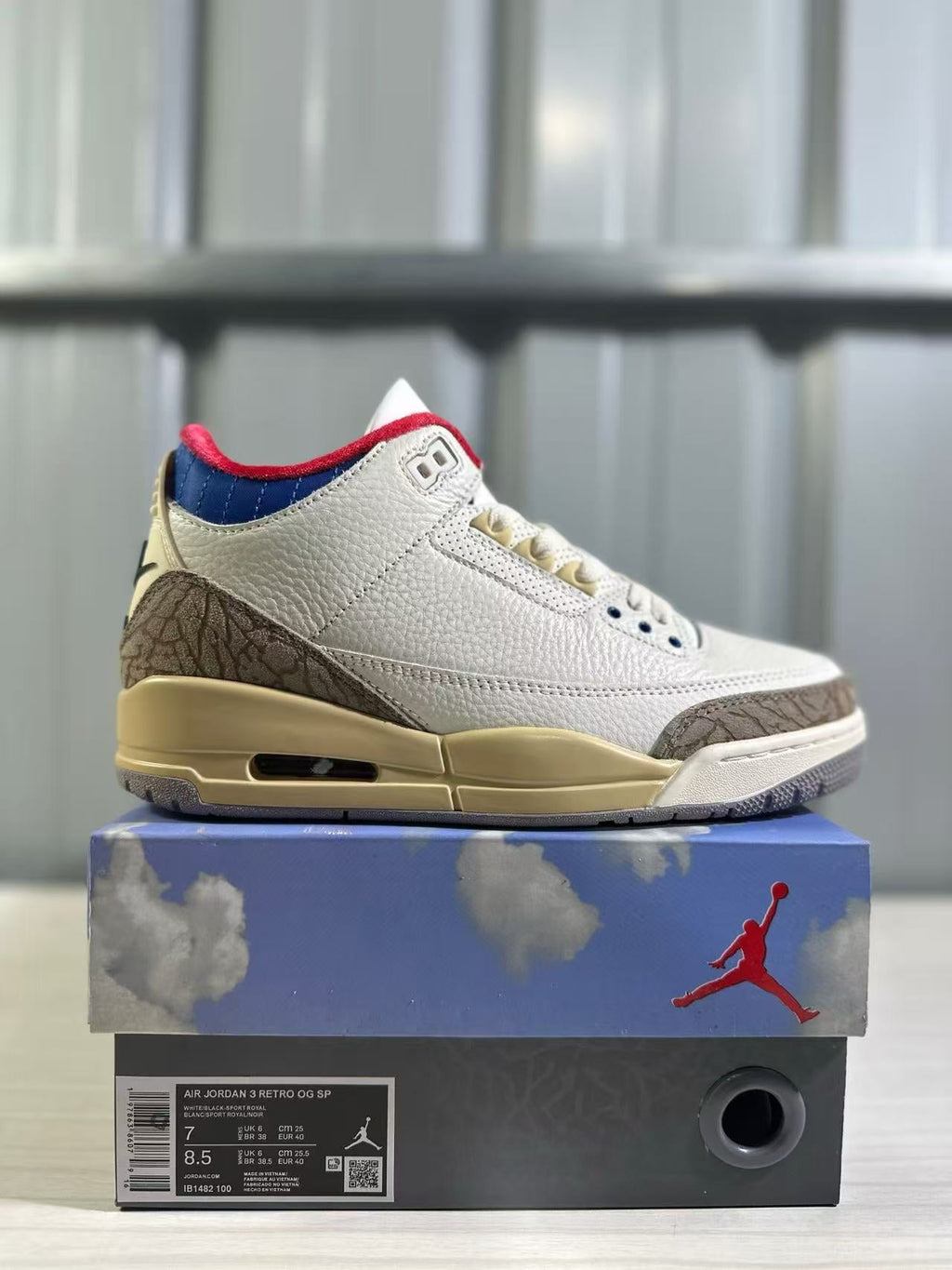 Jordan Air Jordan 3 Retro Seoul White Blue Red IB1482-100