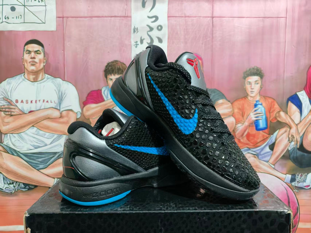 Nike Dark Knight Basketball Sneakers Black Blue