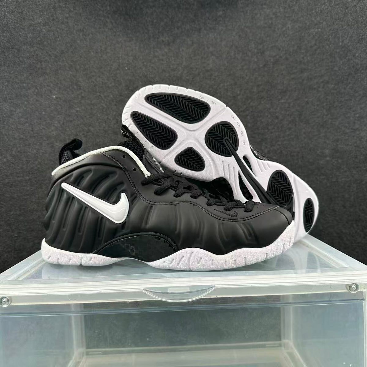 Nike Air Foamposite One Dr. Doom Black White Sneakers