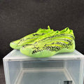 Adidas Yeezy 450 Sulfur Sneakers in Lime Green Snake Print