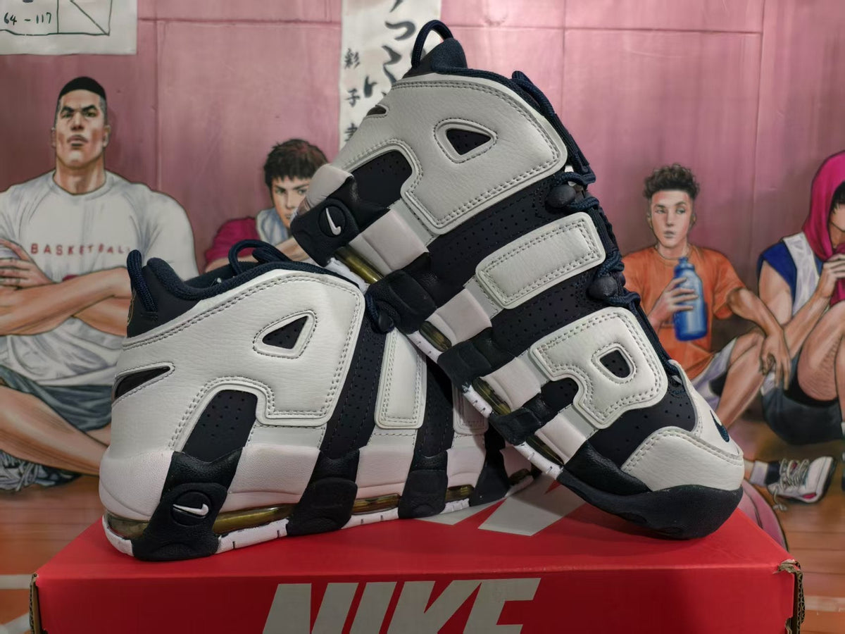 Nike Air More Uptempo Olympic Blue Basketball Sneakers