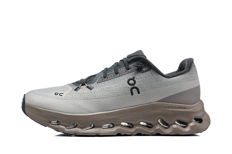 On Cloudmonster 3 Sneakers in Gray and Taupe