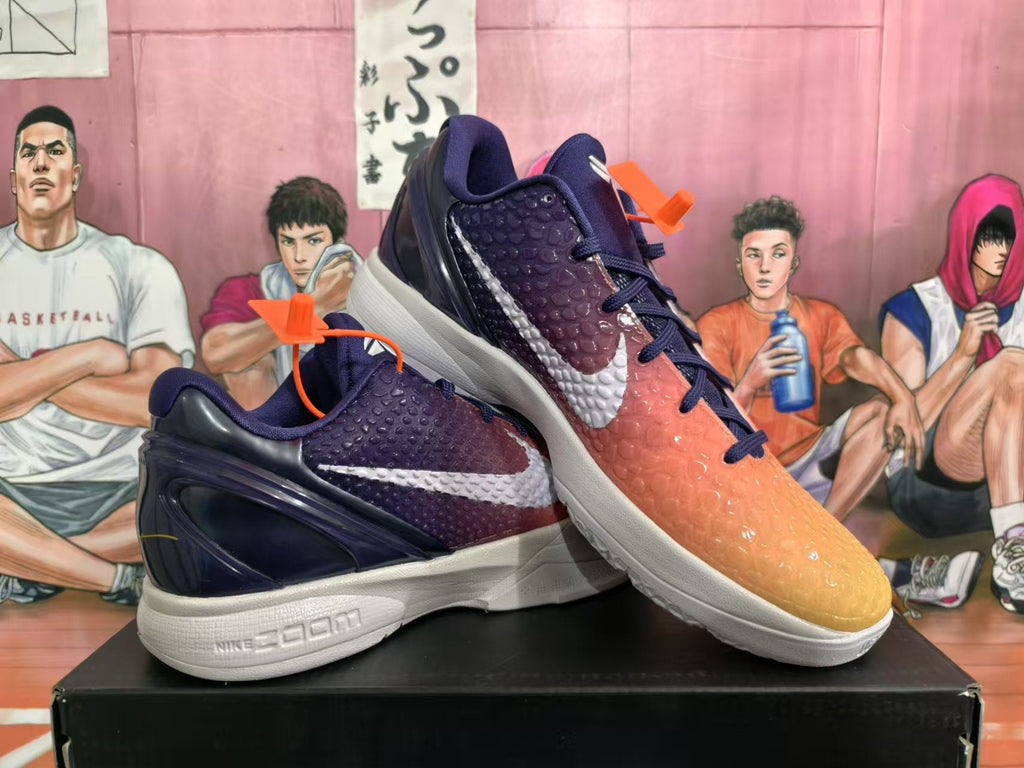 Nike Booker Basketball Sneakers Orange and Navy