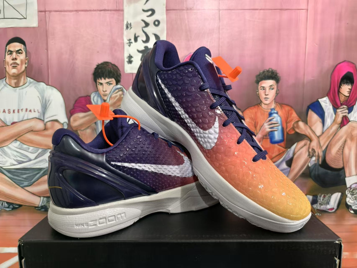 Nike Booker Basketball Sneakers Orange and Navy